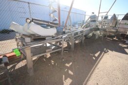 Corner of Assorted S/S Fixtures, with S/S Frames, Funnels, S/S Table, & Other Fixtures As