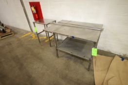 (2) S/S Tables, Includes 1-Aprox. 24