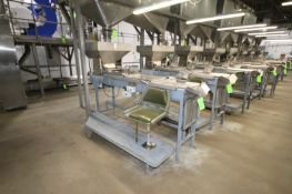 S/S Picking Table, with S/S Infeed Funnel, with (1) Chair, Overall Length of Table: Aprox. 100