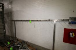 S/S Wall Mounted Coat Rack, Aprox. 180