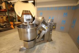 Nussex S/S Bakery Dough Mixer, Model N160-HD-3DSS, SN NB-94-1-786-M, with 34