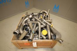 Aprox. 250 lbs of Assorted Sanitary Grade S/S Pipe Connectors from 1.5