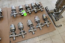 (10) S/S Air Valves, with S/S Cross Bodies, Aprox. 2
