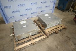 (2) S/S Control Panels, with Associated Air Lines & Valves, Overall Dims.: Aprox. 30