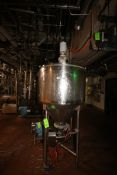 Aprox. 200 Gal. S/S Surge Tank, with Cone Bottom, with Baldor 1 hp Top Mounted Agitation Motor,