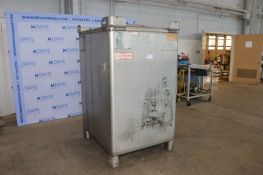 Hoover Group Inc. 550 Gal. Single Wall S/S Tote, S/N 69246, with S/S Lid, Square Design (Unit #6) (