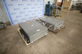 (2) S/S Control Cabinets, 1-with Fuses & 1-with (2) Allen-Bradley 10-Slot PLC, Overall Dims.: Aprox.