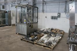 New England Machinery Inc. 3-Head Rotary Capper, M/N NEPMT/TC-2, S/N 7506, with Large Assortment