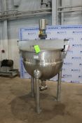 Hamilton 100 Gal. S/S Kettle, Style SA, S/N D-2534, Max. Work Press 60 PSI @ 200 F, Hyd. Test