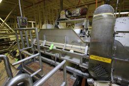 Straight Section of Grinder Shuttle Conveyor, with Aprox. 2-1/2 hp S/S Clad Drive, Aprox. 25