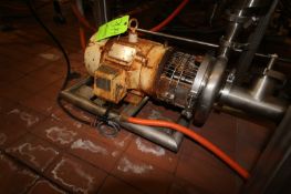 Puriti 5 hp Centrifugal Pump, M/N C218, S/N 212866 97, with Reliance 1755 RPM Motor, 208-230/460