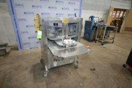 FoodTools S/S Cake Slicer, M/N CS-2000, S/N 3206, 110/220 Volts, Mounted on Portable S/S Frame