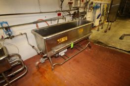 S/S COP Tank, with Centrifugal Pump, Internal Dims.: 74-1/2