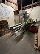 O/K DURABLE PACKAGING SYSTEMS CASE ERECTOR, MODEL TGA2000, S/N 0880026 WITH BOTTOM TAPE SEALER AND