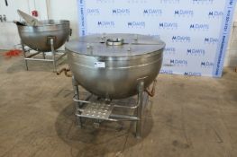 Legion 100 Gal. S/S Kettle,S/N 920263, MDMT 32 F @ 25 PSI, MAWP 25 PSI @ 267, Nat'L BD #: 14727,