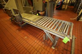 Straight Section of Roller Conveyor,Aprox. 8' L, with 25-1/2
