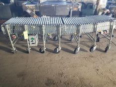 Nesta Flex Power 100 Gravity Flexible Conveyor, Speed Control, Volt 110, 24