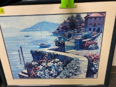 8 framed pictures & misc picture frames / Jerusalem artwork diagram 45