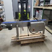 SM-Hyponic Aprox. 7 ft. L Indexing Conveyor, Model RNYMS08-1320YB-20 with Aprox. 6-1/2