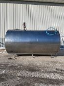 Aprox. 1,500 Gal. Dair-Kool Bulk Tank, Model DKF, S/N 31513, Held Pressure as of 1/24/2022, 1/4