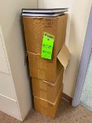 44 NEW hardcover laboratory notebooks, 200 pages each. Black with gold foil lettering on cover (