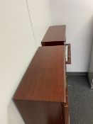 2 Matching Book shelves / showcase shelves with glass doors, 4 sleves each, 29