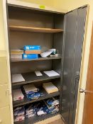 Assorted office furniture & equipment. 1 folding table 48