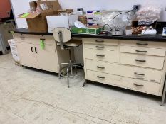 6 items - Misc Lab Cabinets, desks & Chairs, lab cabinets 47
