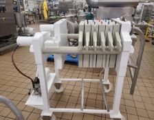 Small 6-Plate and Frame Filter Press (Located Hialeah, FL)