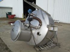 Nu-Con S/S Powder Hopper, Model NCVR 18-8-3T, S/N N050450515 (SST-105-10C) with Dome Top, 28