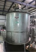 1100 Gallon (approx.) Stainless Steel Single Wall Tank-72