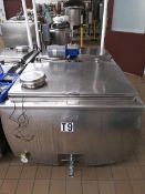Van Vetter Aprox. 300 Gal. S/S Jacketed Agitated Milk Tank (Located Arden Hills, MN)