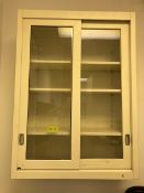 3 total items - one(1) standalone formica top desk with shelves / hutch above - desk 83