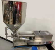 Cleveland Piston Filler. Model: SGP-250, Head Single Supply 8 Gallon Construction 316 stainless