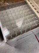 9 pieces - Misc Lab Glassware & Equipment - 3 boxes / binsMisc Lab Glassware - lab clamps, graduated