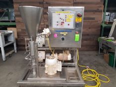 Quadro YTRON dual pump mixer, two Ampco RBZP-60-SO Stainless steel pumps, 15 hp. Weg motor, volt