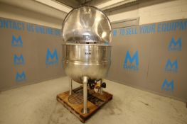 Groen 200 Gal Steam Jacketed S/S Kettle,  Model N-200, SN 31635-2, 316 S/S, with Hinged Lid, 2