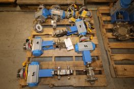 Lot of (8) Jamesbury Assorted Sized S/S Pneumatic Butterfly Valves, Flanged Type, Up to 3