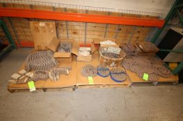 (3) Pallets of Assorted New & Used Plastic Conveyor Chain, Mostly Rex, up to 7.5