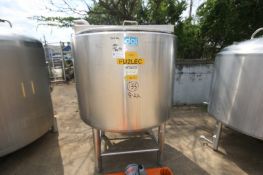 DCI 300 Gallon Hinged Lid, S/S Processor, with 3hp 1740 rpm Vertical Agitator Drive Motor,