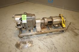 Waukesha S/S Positive Displacement Pump, Size 130, SN 16031 SS, with 3