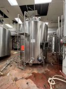 DCI 2,000 GALLON DOME-TOP SLOPED-BOTTOM PROCESSOR, BOTTOM AND SIDE SWEEP AGITATION, SDIE WALL