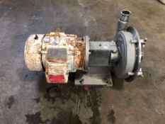 Fristam 5 hp Pump with Reliance Motor, 230/460 Volt, 1745 RPM, 3 Phase, Tri-Clamp 3