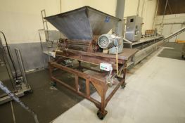 Wire Cookie Cutter, with (2) 2hp Drives, with S/S Infeed Funnel, with Assorted Die, Mounted on