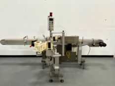 LSI Pressure Sensitive Wraparound Labeler. Model 1500. 120V, 60Hz, 1Ph, 15A. As shown in photos.