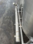 2-Tank CIP Skid consists of (2) 150 Gal. Single Shell Tank with Wing Top Covers,-(1) Tank is New and