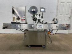 Automatic Sticker Wrap Around Bottle Horizontal Labeling Machine, 6 in Conveyor Belt, Siemens