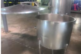 125 Gallon (approx.) Stainless Steel Single Wall Tank- 36