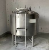 APV Crepaco 300 Gal. Jacketed Mix Tank, Max.75 psi - 350 Degree F Max. Temp., 14