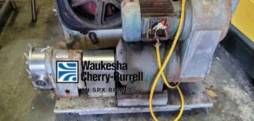 Waukesha 5 hp Positive Displacement Pump, Model 125 with 3